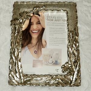 Fancy frame - silver tone